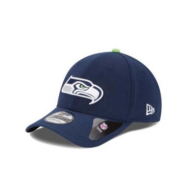 Seattle Seahawks Gorra | New Era NFL Team Classic 39thirty Stretch Fit Cap Mexico - Azules